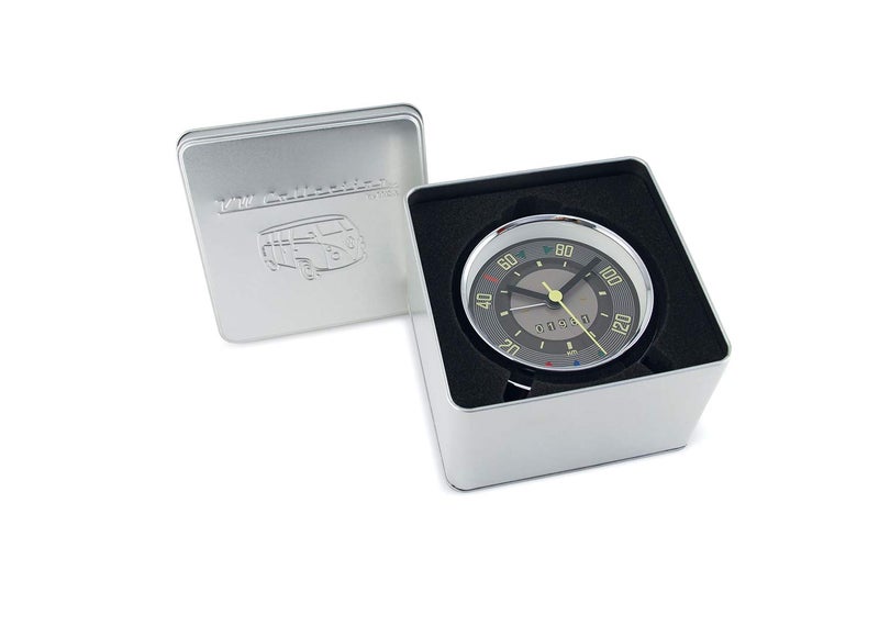 BRISA VW Collection - Volkswagen Alarm Clock Timepiece in Speedometer Design from T1 Bus (Speedometer/Red) - Image 5